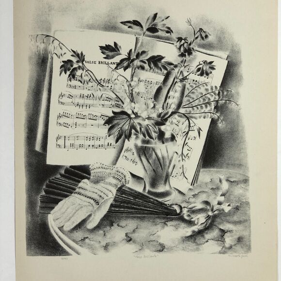 Minnetta Good Valse Brillante 1930s Art Print Treasury Collection Sketch WPA Vtg - Picture 2 of 12